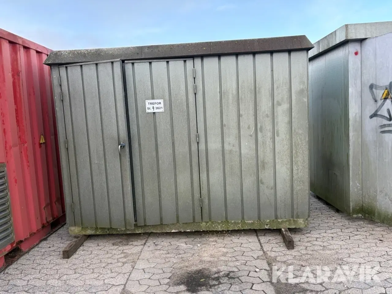 Billede 2 - Opbevaringsskur Priess , med ABB el-skab