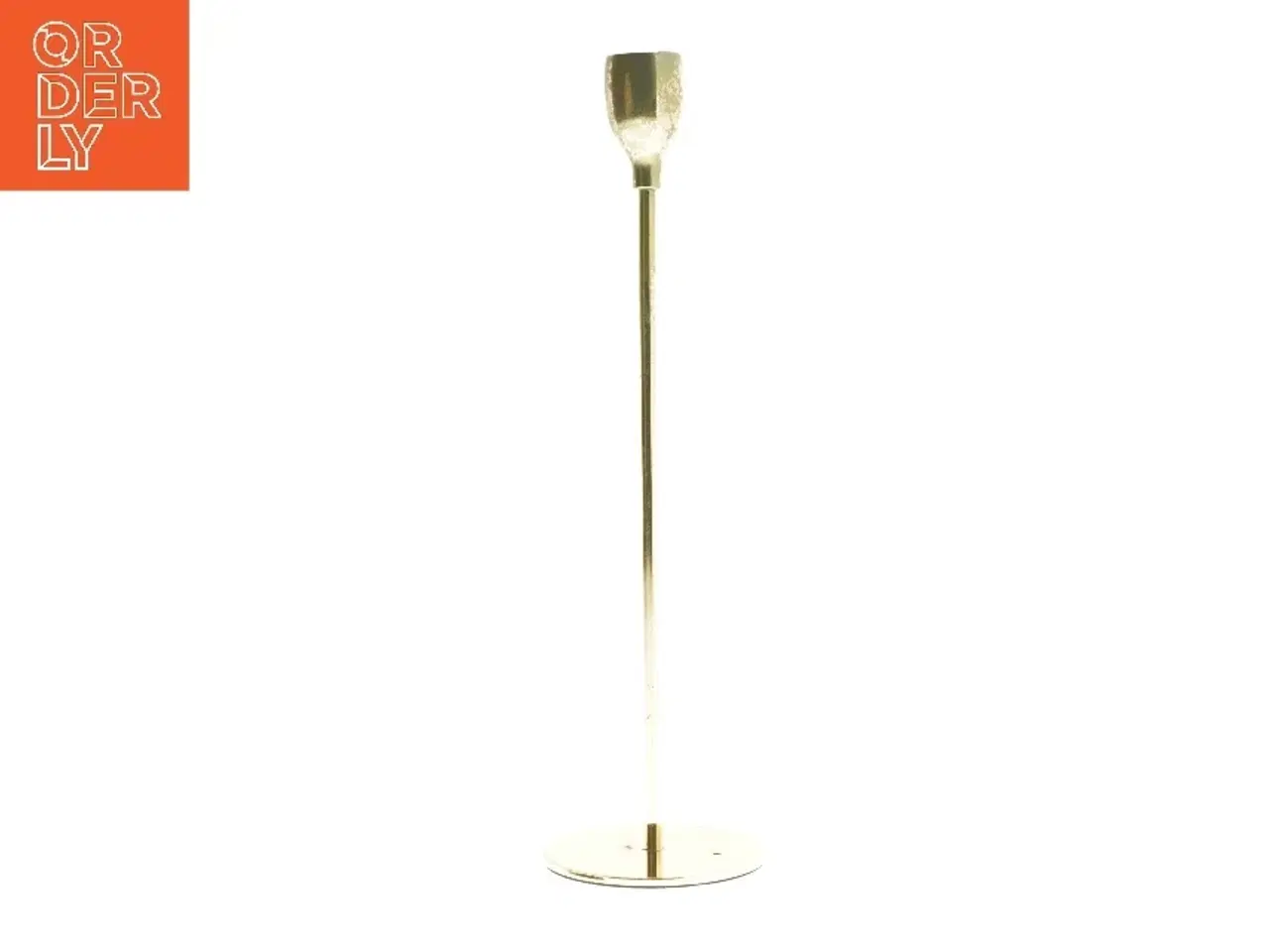 Billede 1 - Guld lysestage (str. 20 cm)