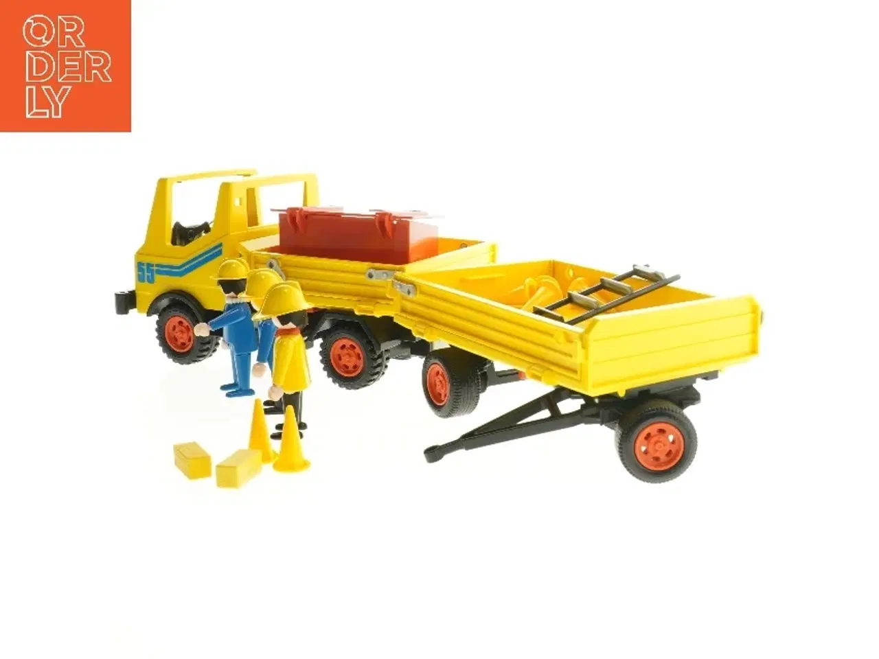 Billede 2 - Legetøjslastbil med figurer fra Playmobil (str. 8x18x12 cm)