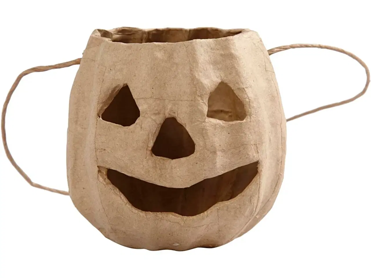 Billede 1 - Græskarhoved med ophæng, H: 8,5 cm, diam. 9 cm, 1 stk.