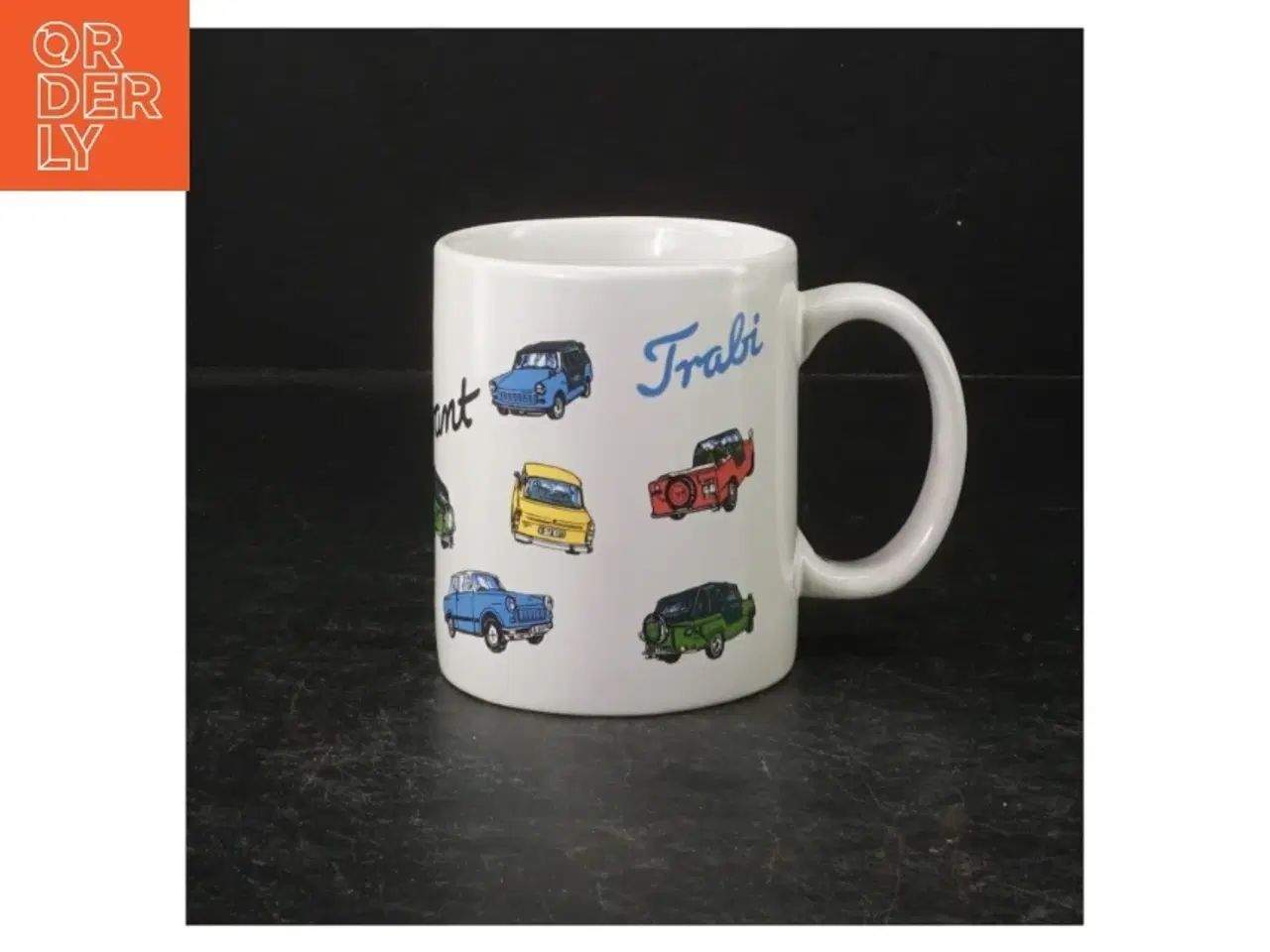Billede 1 - Kaffekrus med bilprint (str. 9,5 cm)