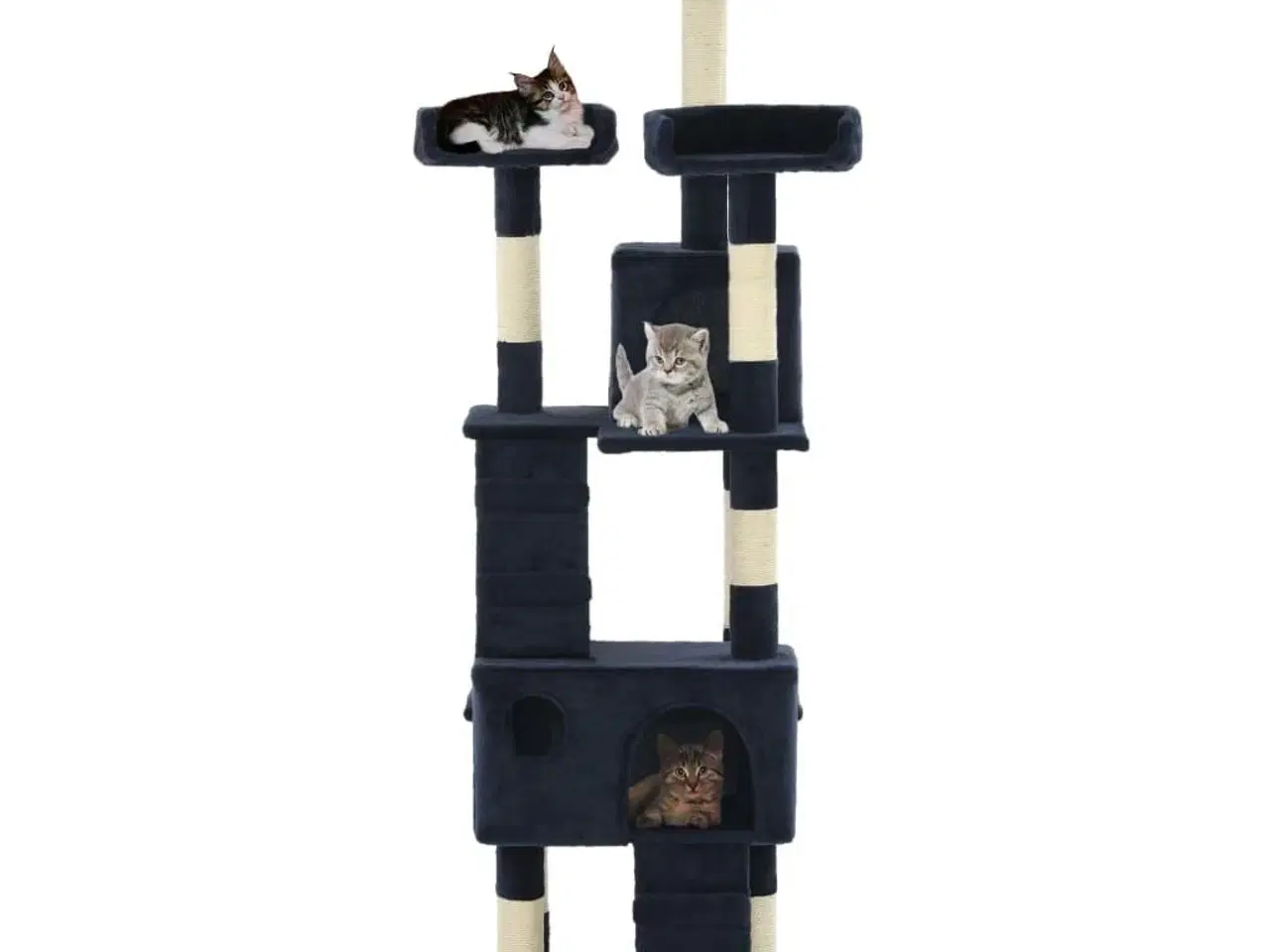Billede 2 - Kradsetræ til katte med sisal 170 cm blue