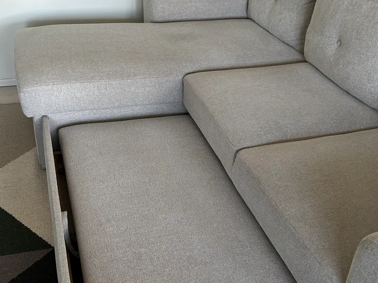 Billede 4 - Sofa bed with chaise longue (Jysk - VEJLBY)