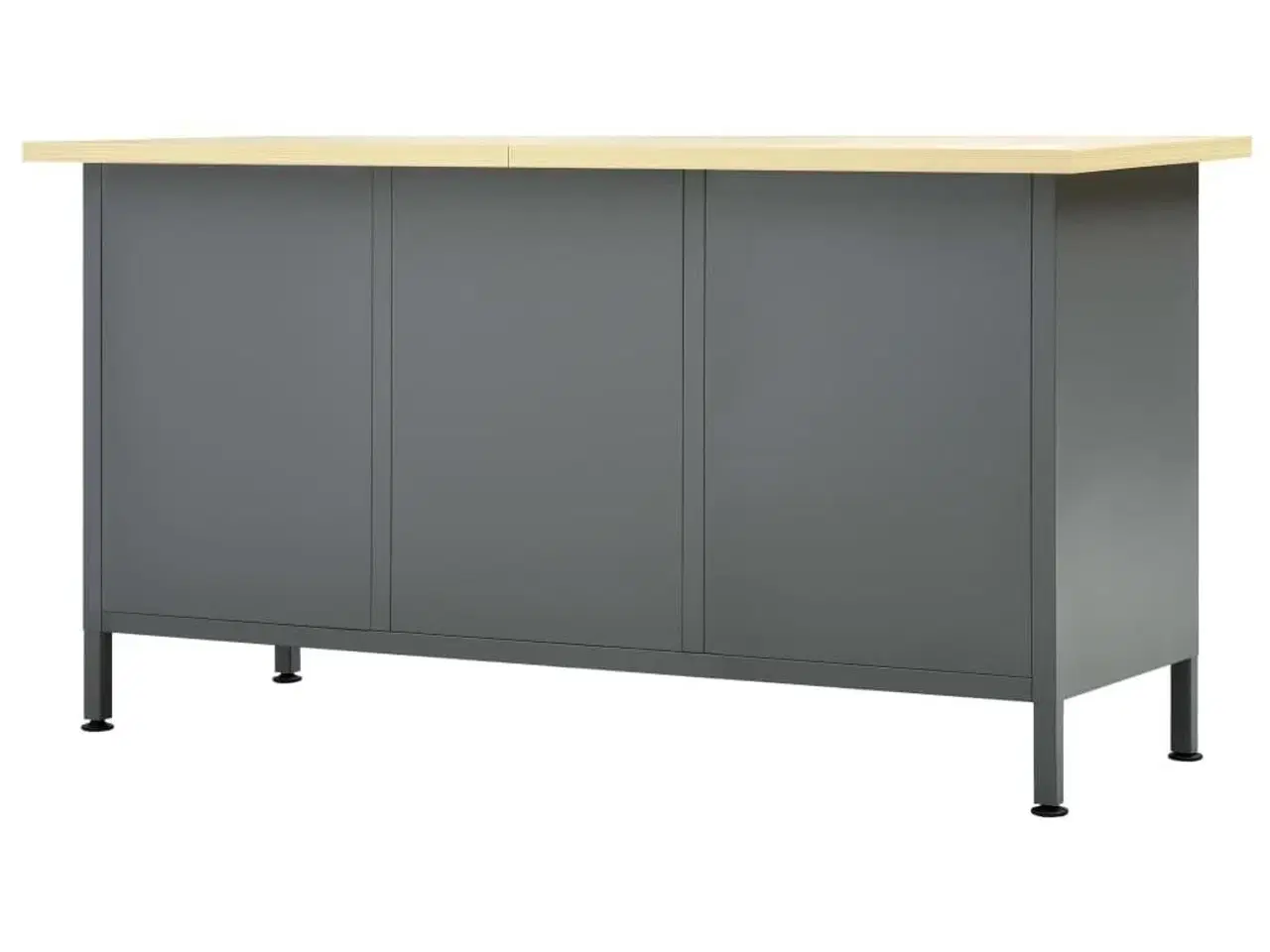 Billede 6 - Arbejdsbord 160x60x85 cm stål sort