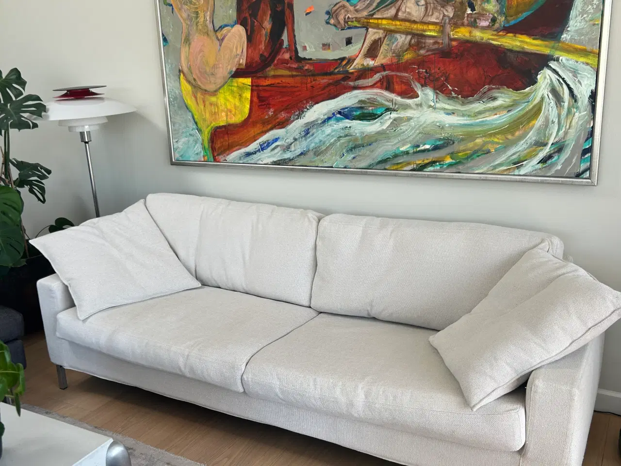 Billede 4 - Eilersen 2,5 Pers sofa i lyst struktur stof