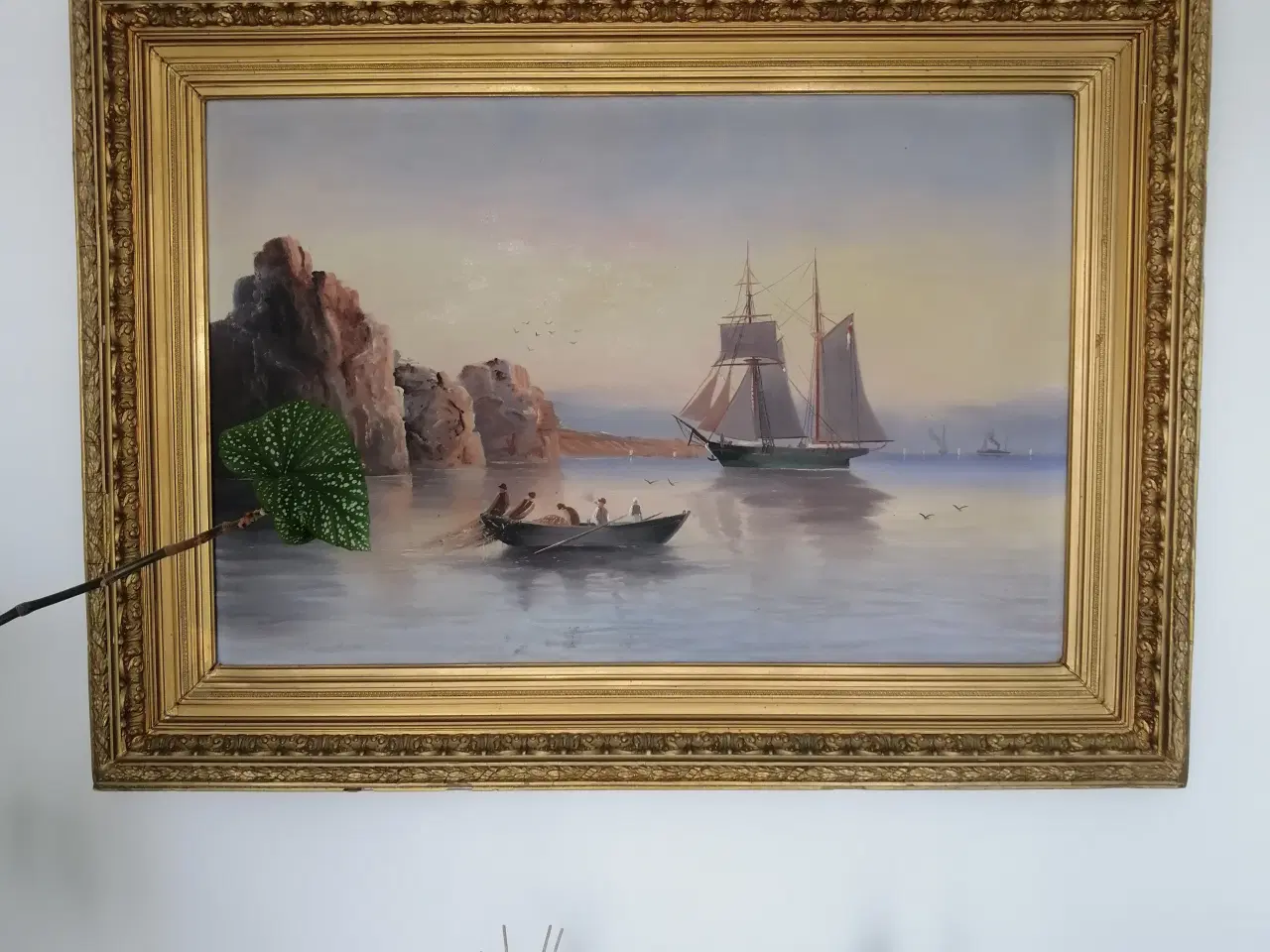 Billede 5 - Fantastisk smukt oliemaleri i fine lilla nuancer