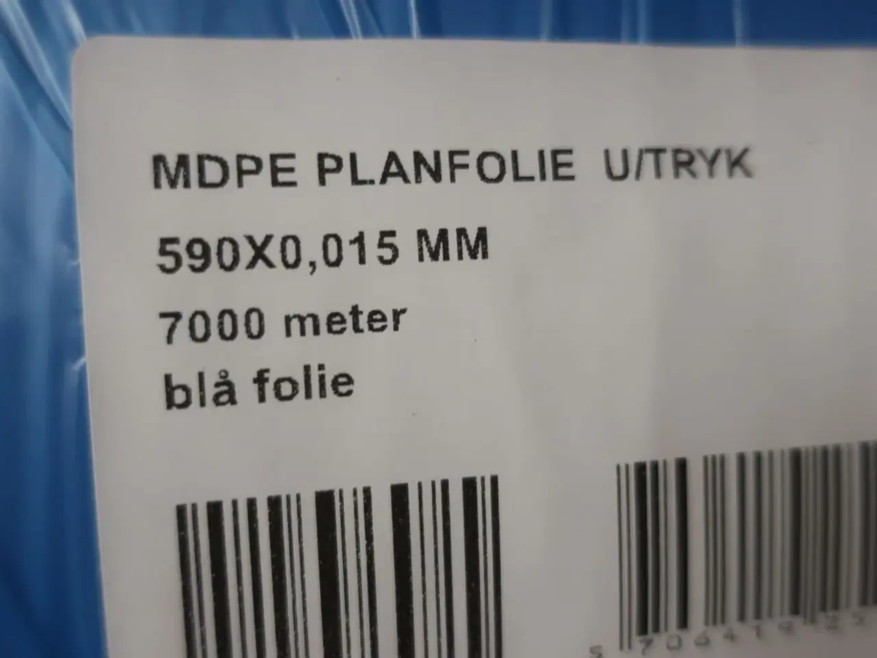 Billede 2 - 6 ruller MDPE planfolie - 590x0,015 mm - 42.000 Meter i alt