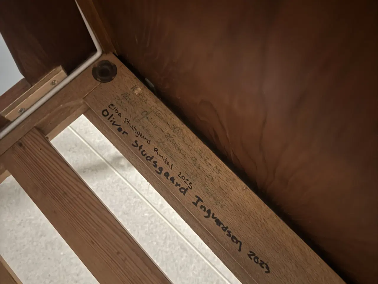 Billede 5 - Tremmeseng i teaktræ