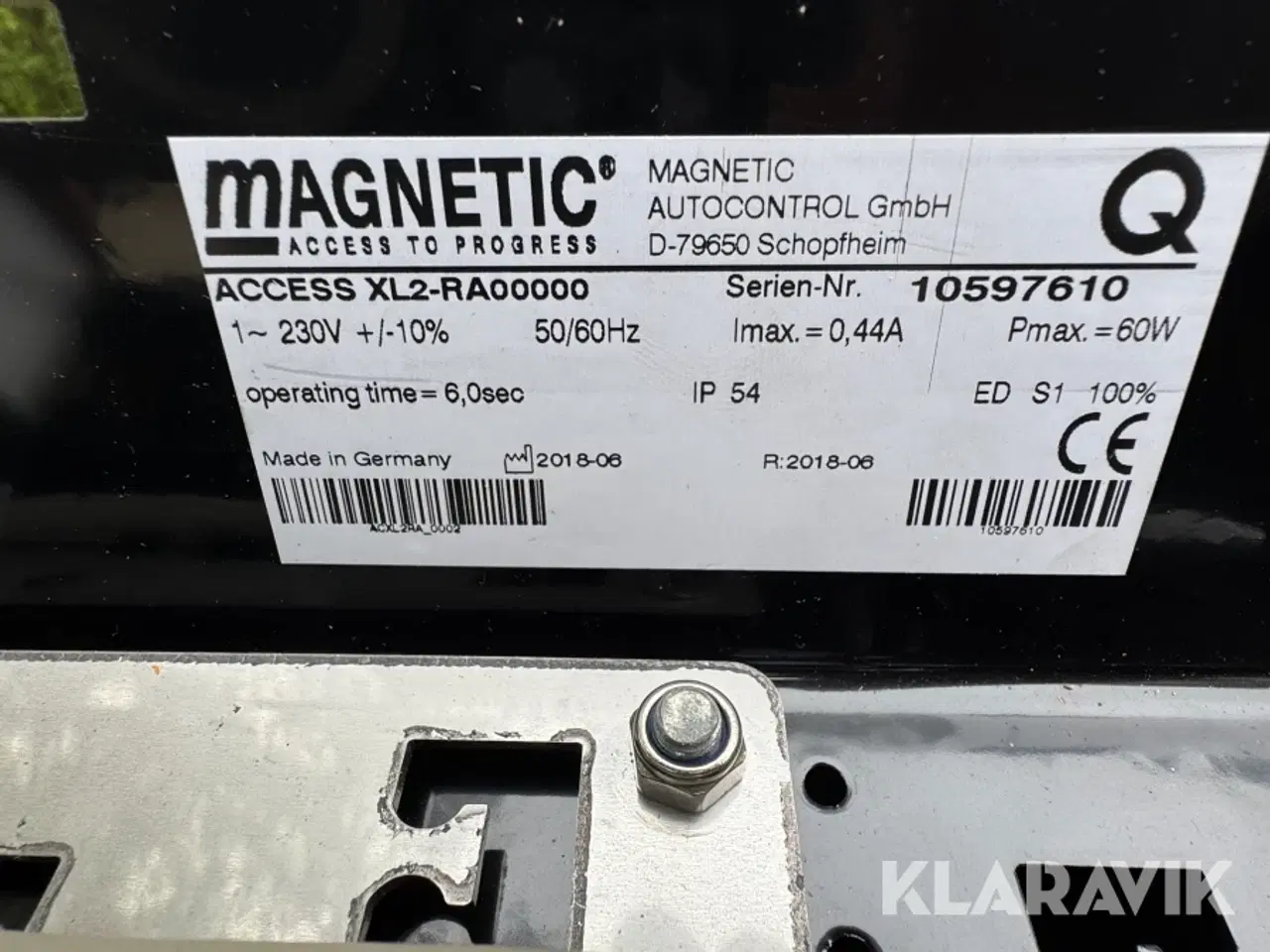 Billede 2 - Magnetisk bomsystem MHTM Grienmatt 20 med forlænger