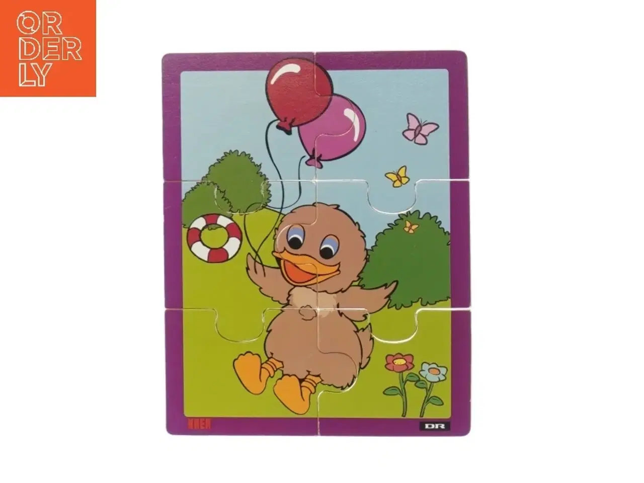 Billede 1 - Børnepuslespil med andemotiv (str. 20x16 cm)