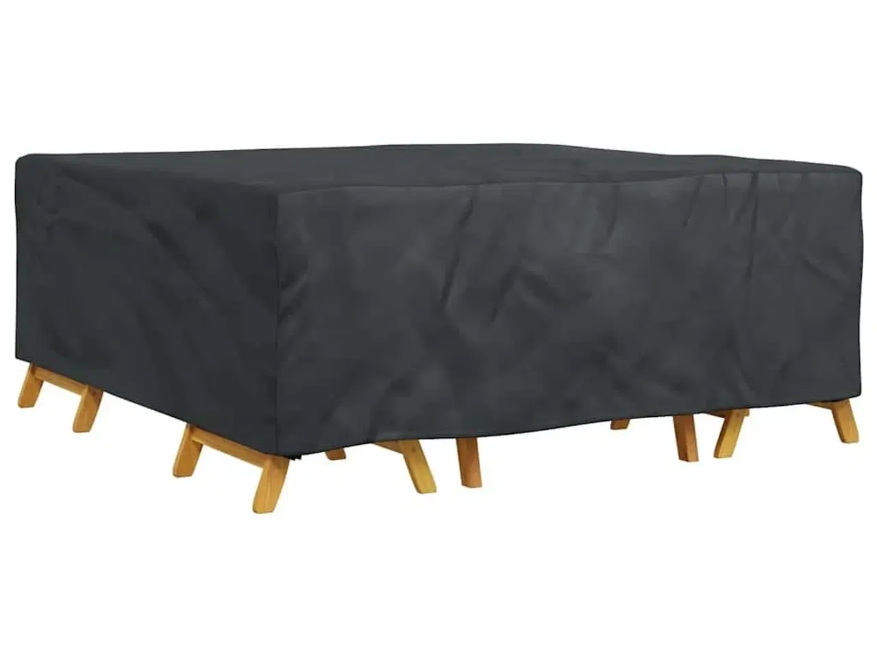Billede 3 - Overtræk til havemøbler Sort 200 x 190 x 85 cm 210D