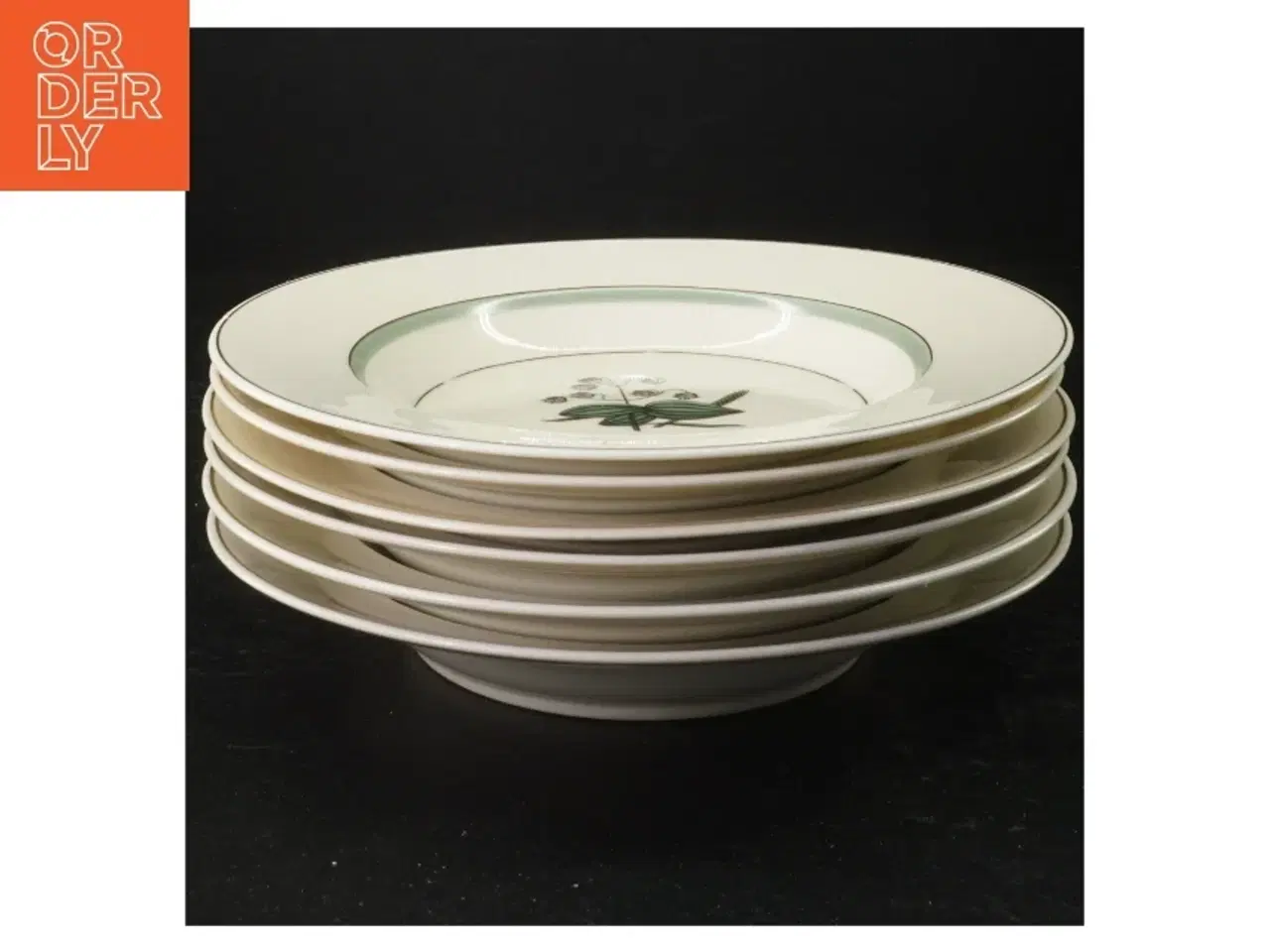 Billede 1 - Hjertegræs Porcelænstallerken med insektmotiv fra Royal Copenhagen (str. 21,5 cm)