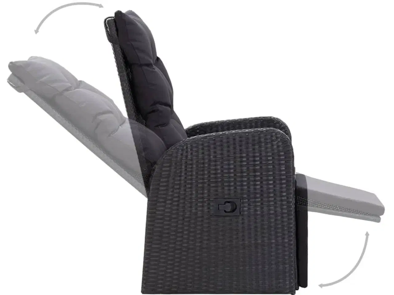 Billede 11 - Bistrosæt 3 dele med hynder polyrattan sort