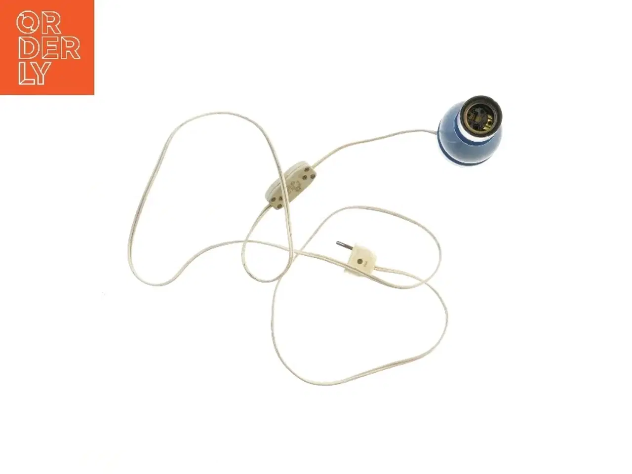 Billede 3 - Blå bordlampe (str. 23 cm)