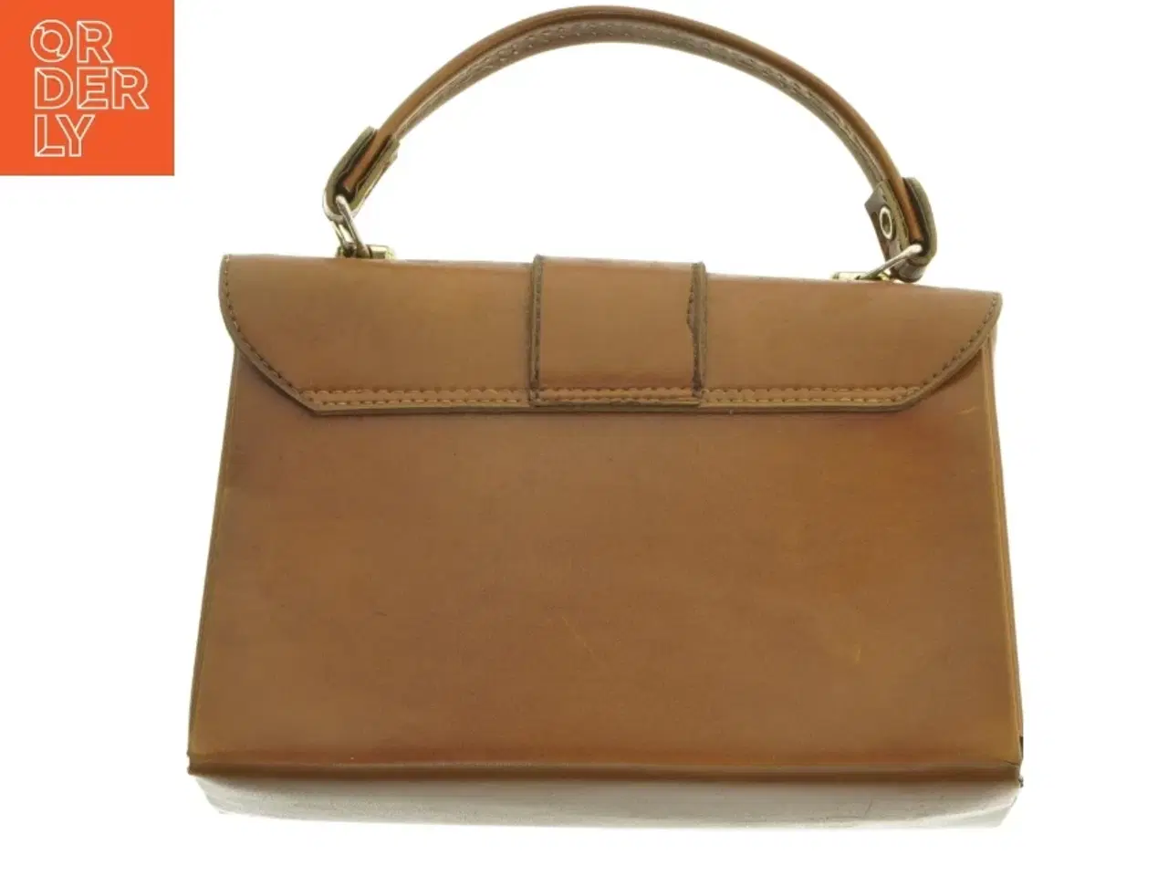 Billede 2 - Vintage læder håndtaske (str. 23x15 cm)