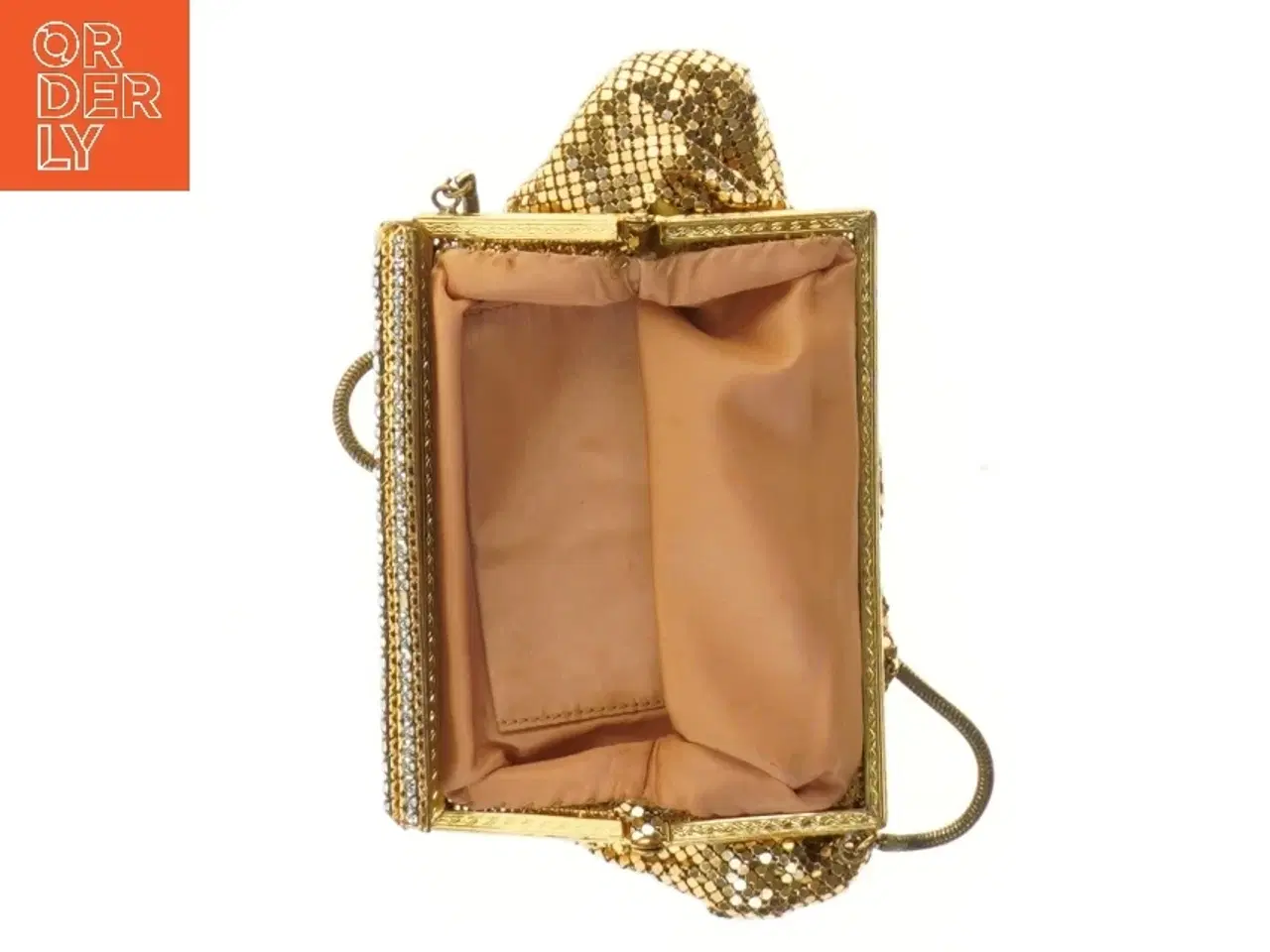 Billede 3 - Guld håndtaske med pung (str. 20x10 cm)