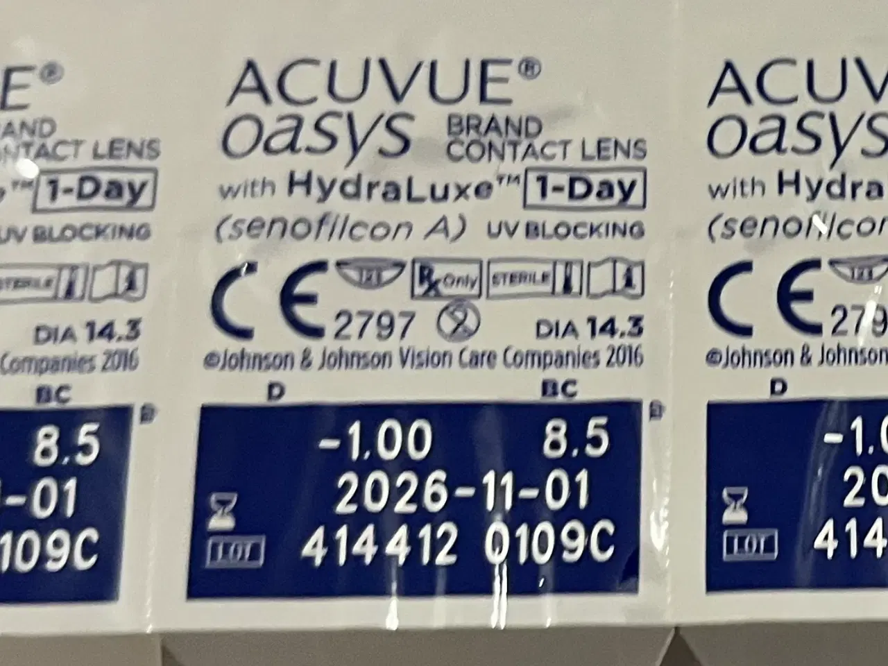 Billede 2 - Kontaktlinser -1.0 Acuvue Oasys with HydraLuxe