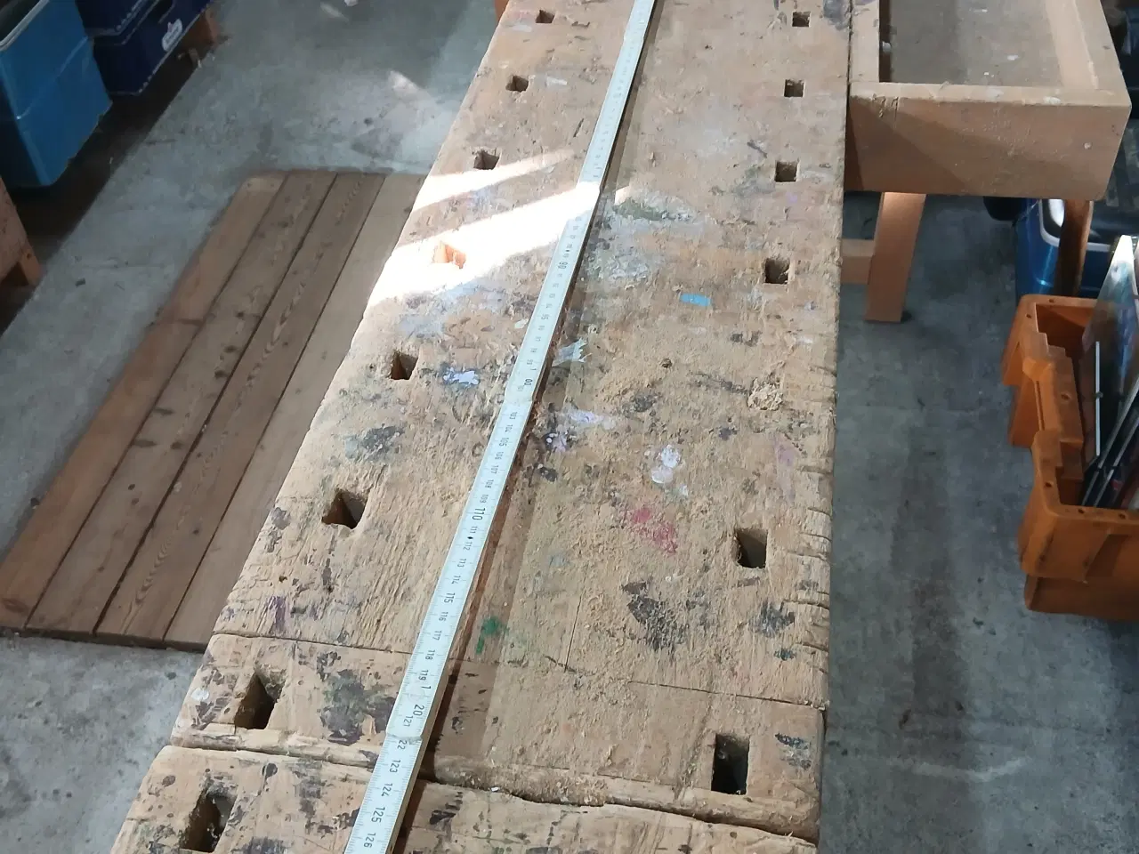 Billede 1 - solid brugt træhøvlebænk