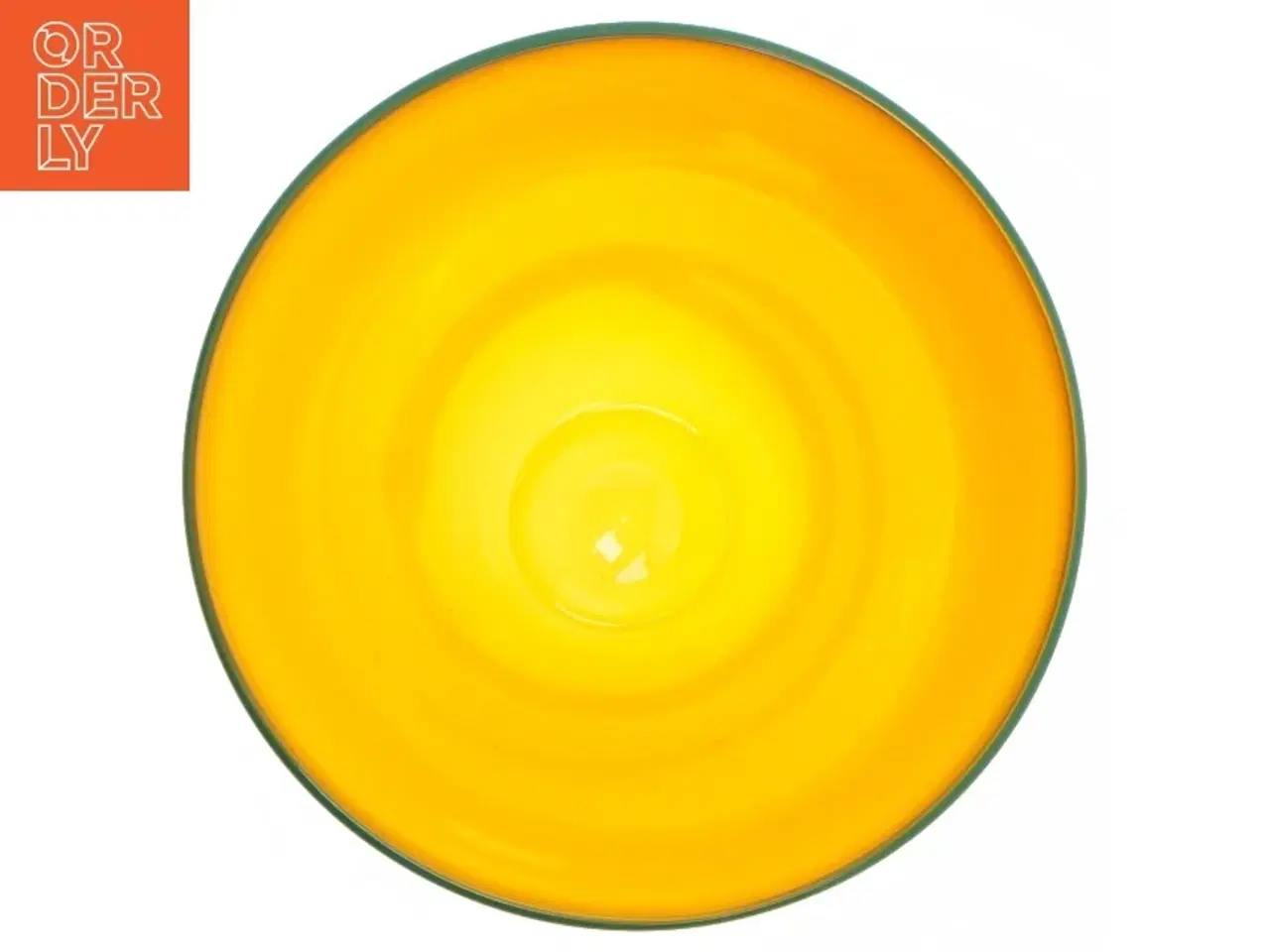 Billede 2 - Skål i farvet glas fra Søholm (str. Ø 15,5 cm)