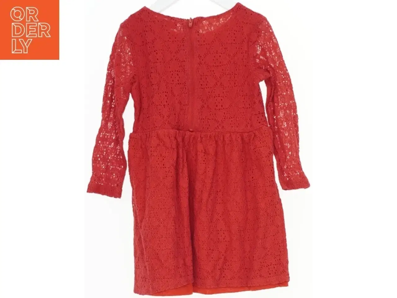 Billede 2 - Rød blondekjole / julekjole fra H&M (str. 98)