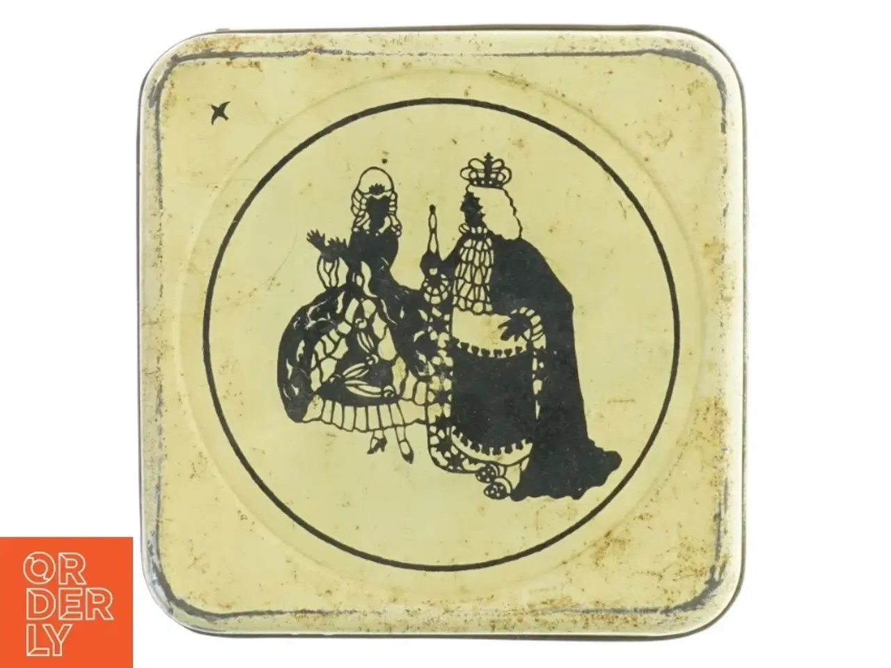 Billede 6 - Vintage H. C. Andersen metal opbevaringskasse (str. 18x18 cm)