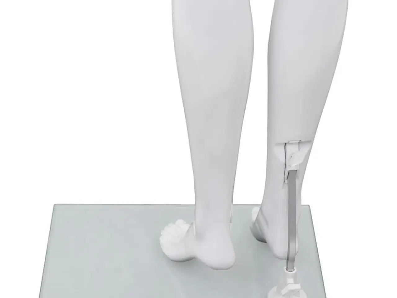 Billede 6 - Mannequin kvinde fuld figur glassokkel hvid højglans 175 cm