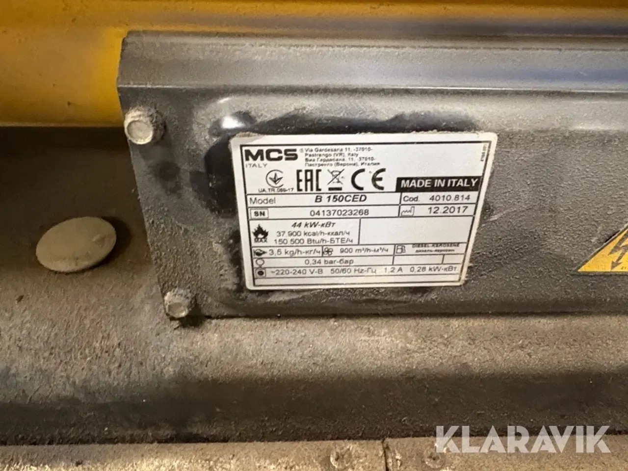 Billede 6 - Varmluftkanon Master Climate Solution B 150CED