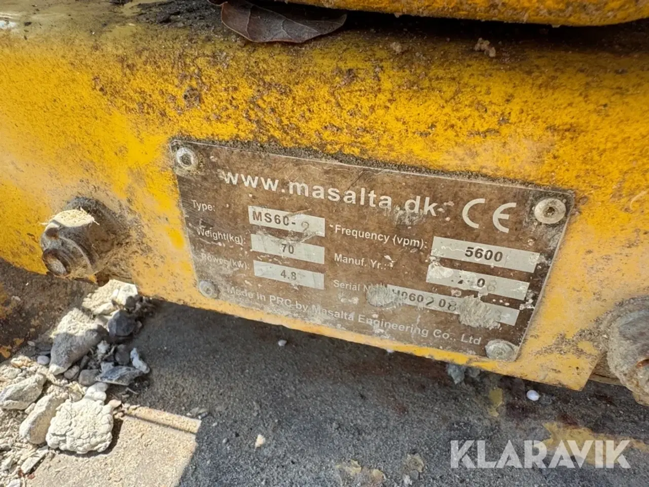 Billede 9 - Pladevibrator Masalta MS60-2