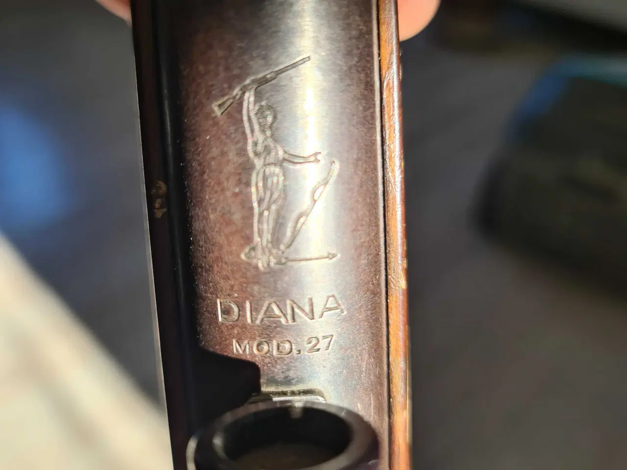 Billede 5 - Gammelt diana 27 luftgevær med kikkert sigte 