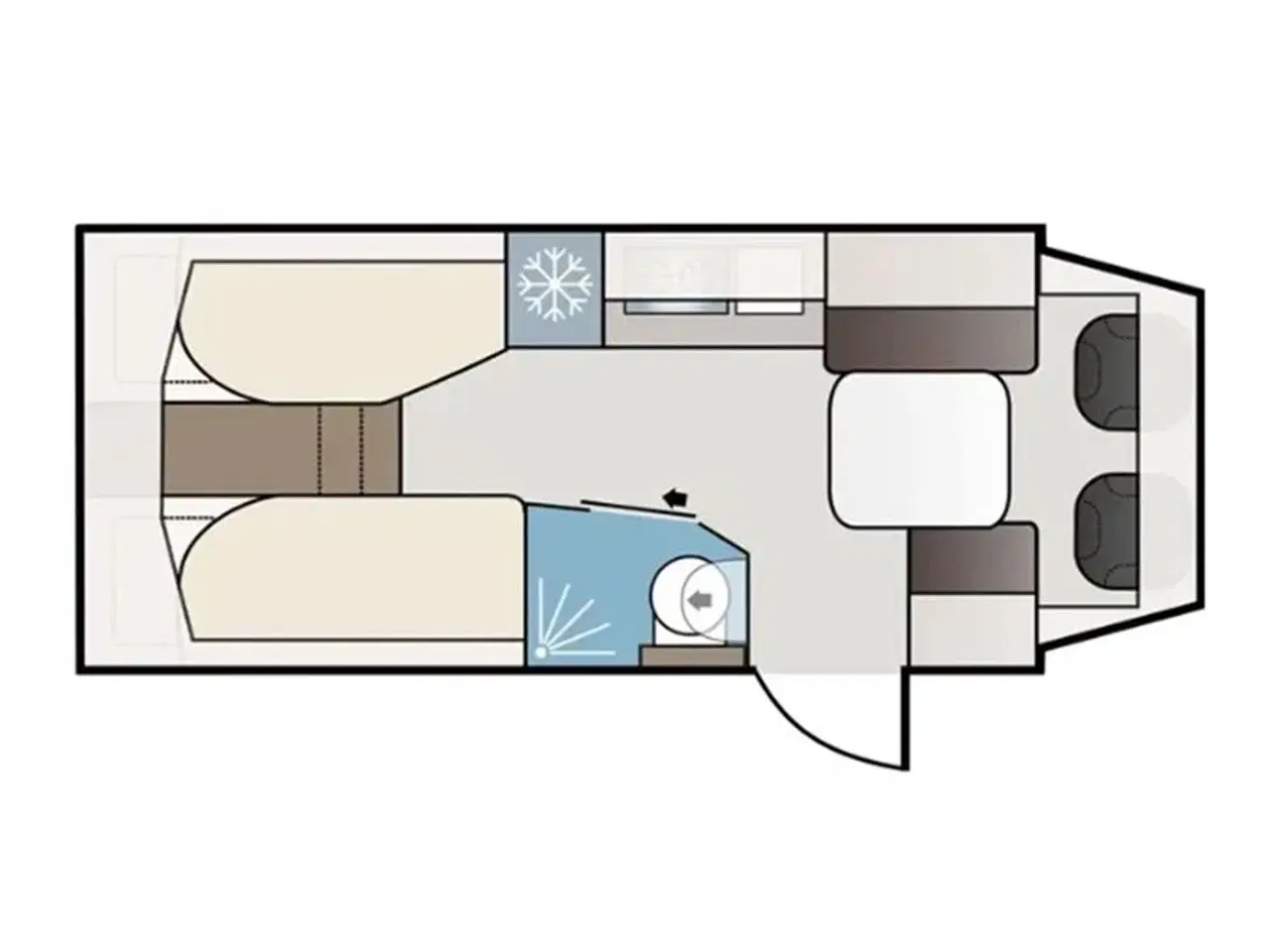 Billede 1 - 2026 - Kabe Novum 720 LGB Compact   Kabe Novum Compact 720 LGB 2026 - Kommer til foråret 2026 hos Camping-Specialisten.dk