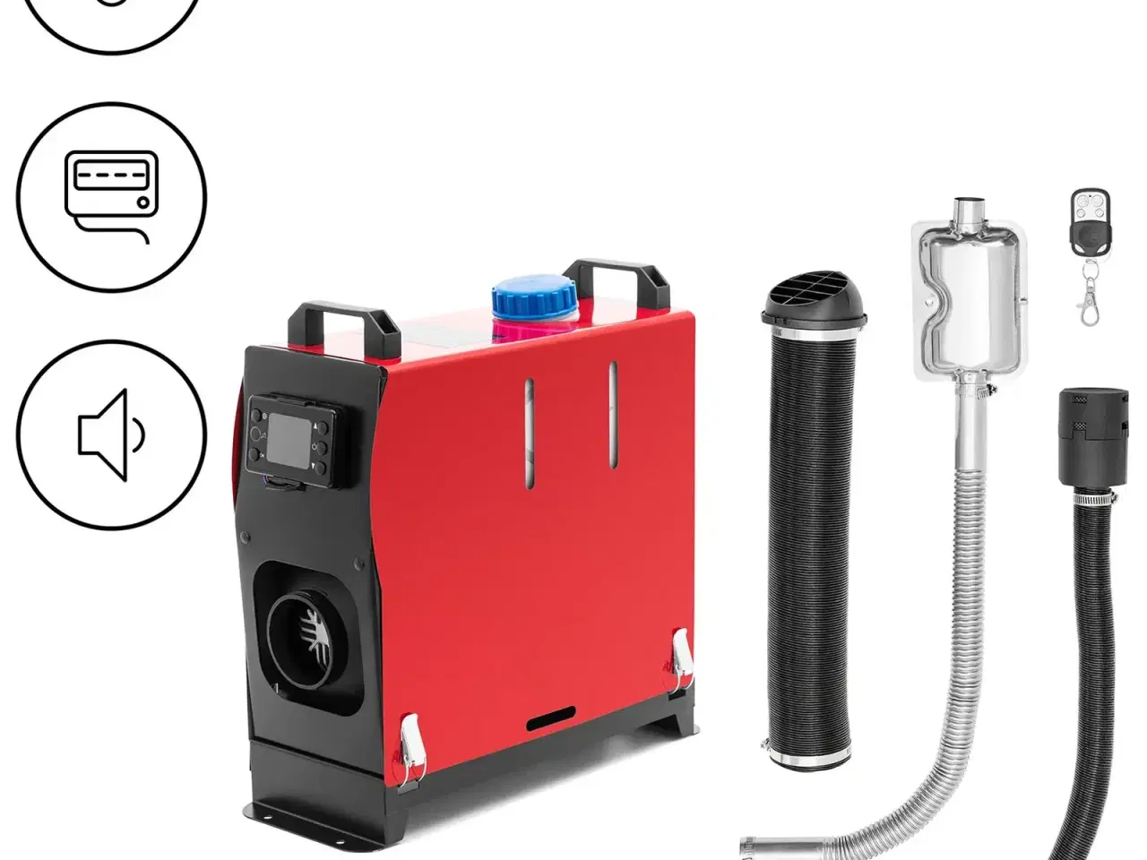 Billede 1 - Diesel Luftvarmer 12 V 8 kW – Mobil Varmeblæser