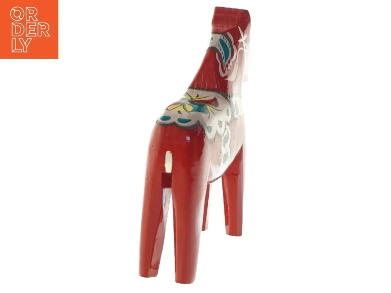 Billede 2 - Træ Dalahest figur (str. 13,5x11,5 cm)