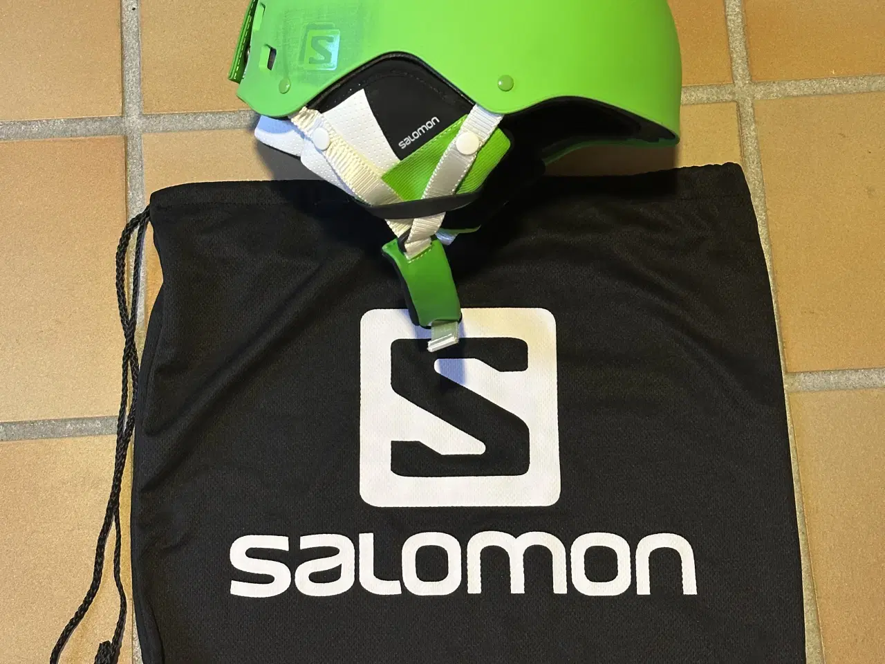 Billede 1 - Salomon grøn skihjelm