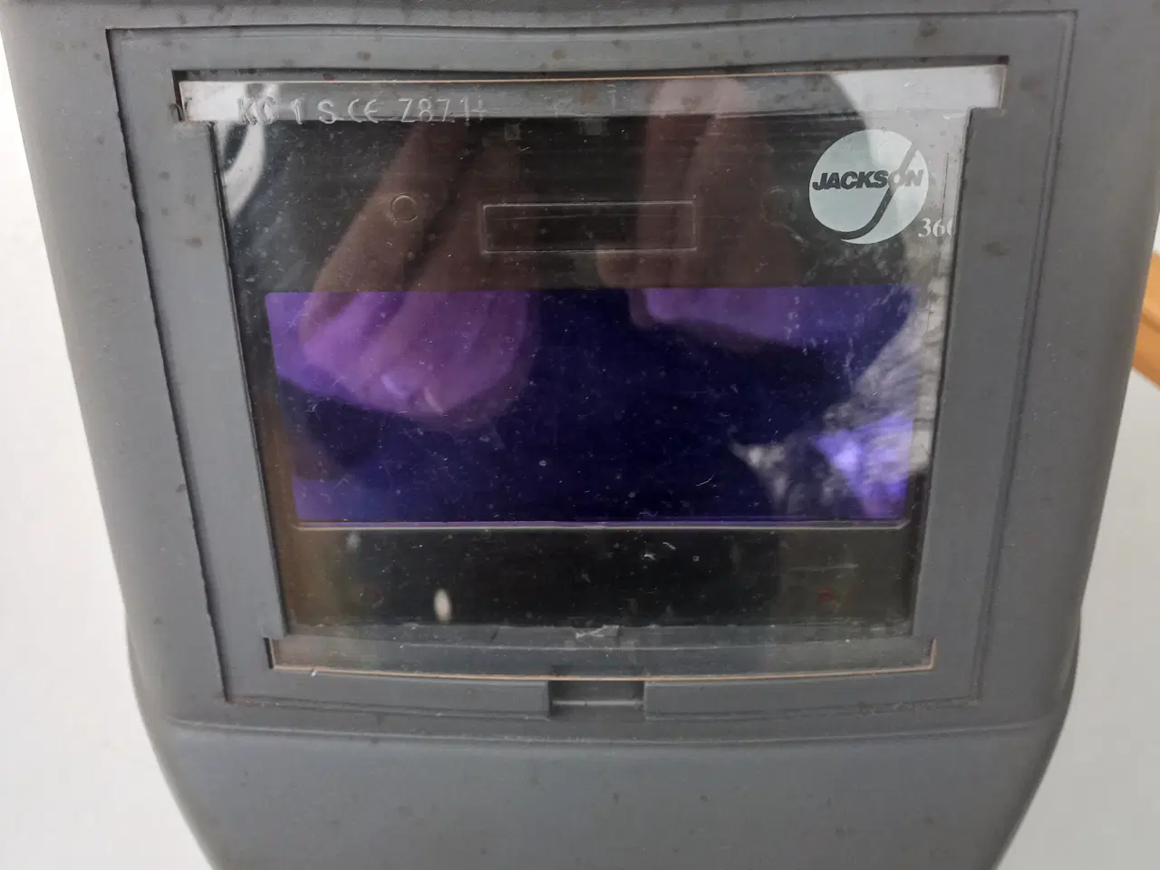 Billede 1 - Svejsehjelm med Optisk filter. 