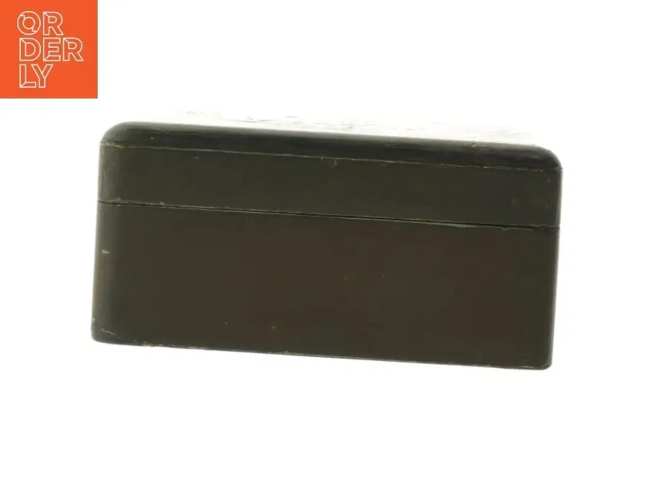 Billede 3 - Vintage trææske med præget dekoration (str. 20 x 14,5 x 9 cm)