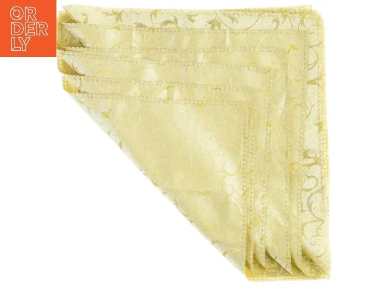 Billede 1 - Broderet servietter (str. Cirka 47,47 cm)