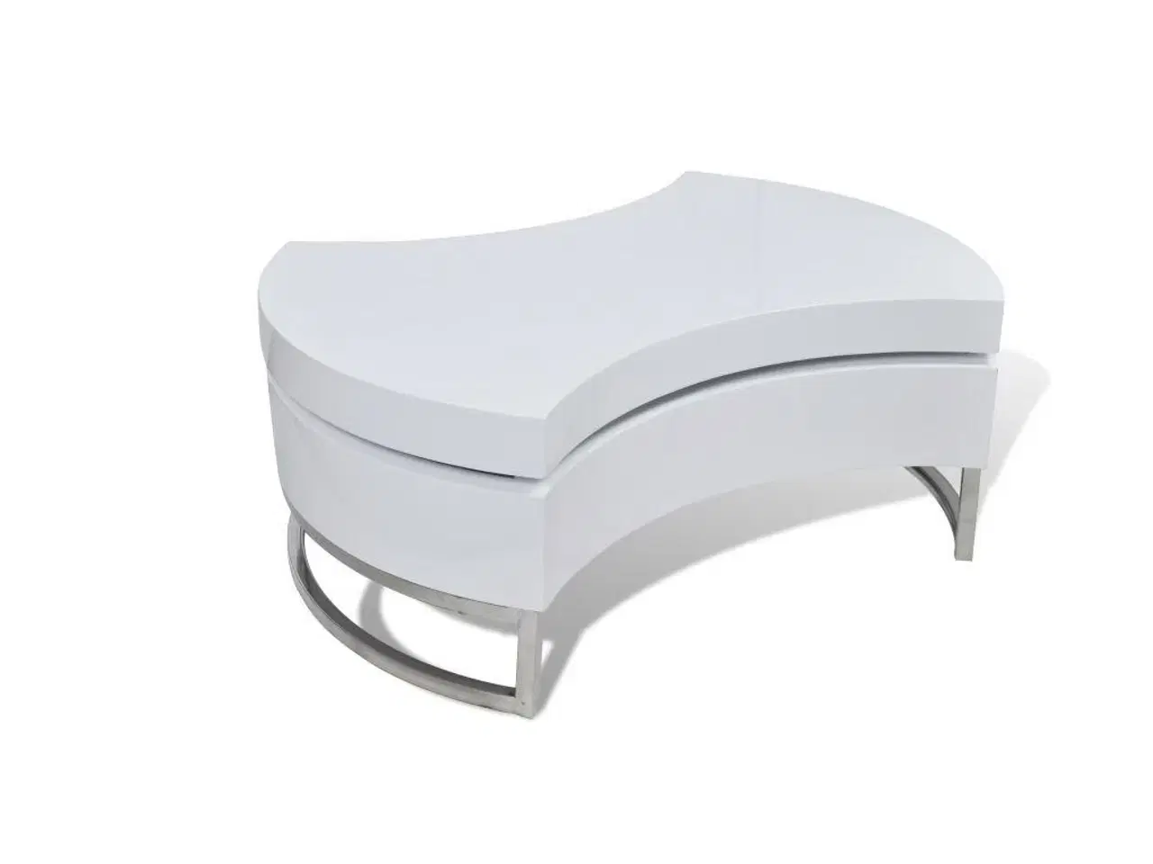 Billede 2 - Sofabord justerbart højglans hvid