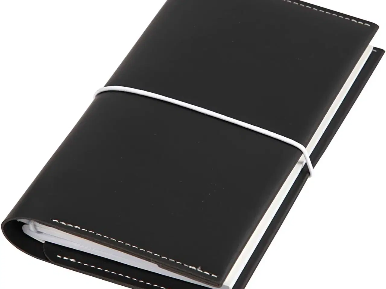 Billede 1 - Kalender, str. 10x18x1,5 cm, elastiklukning, sort, 1 stk.