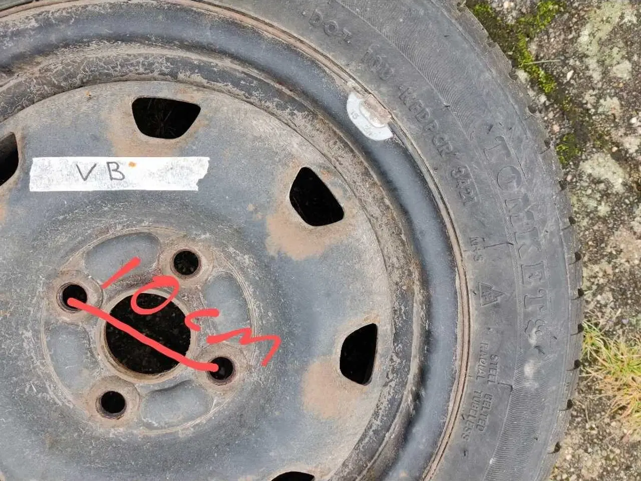 Billede 6 - 4 vinterdæk på fælge M+S symbol