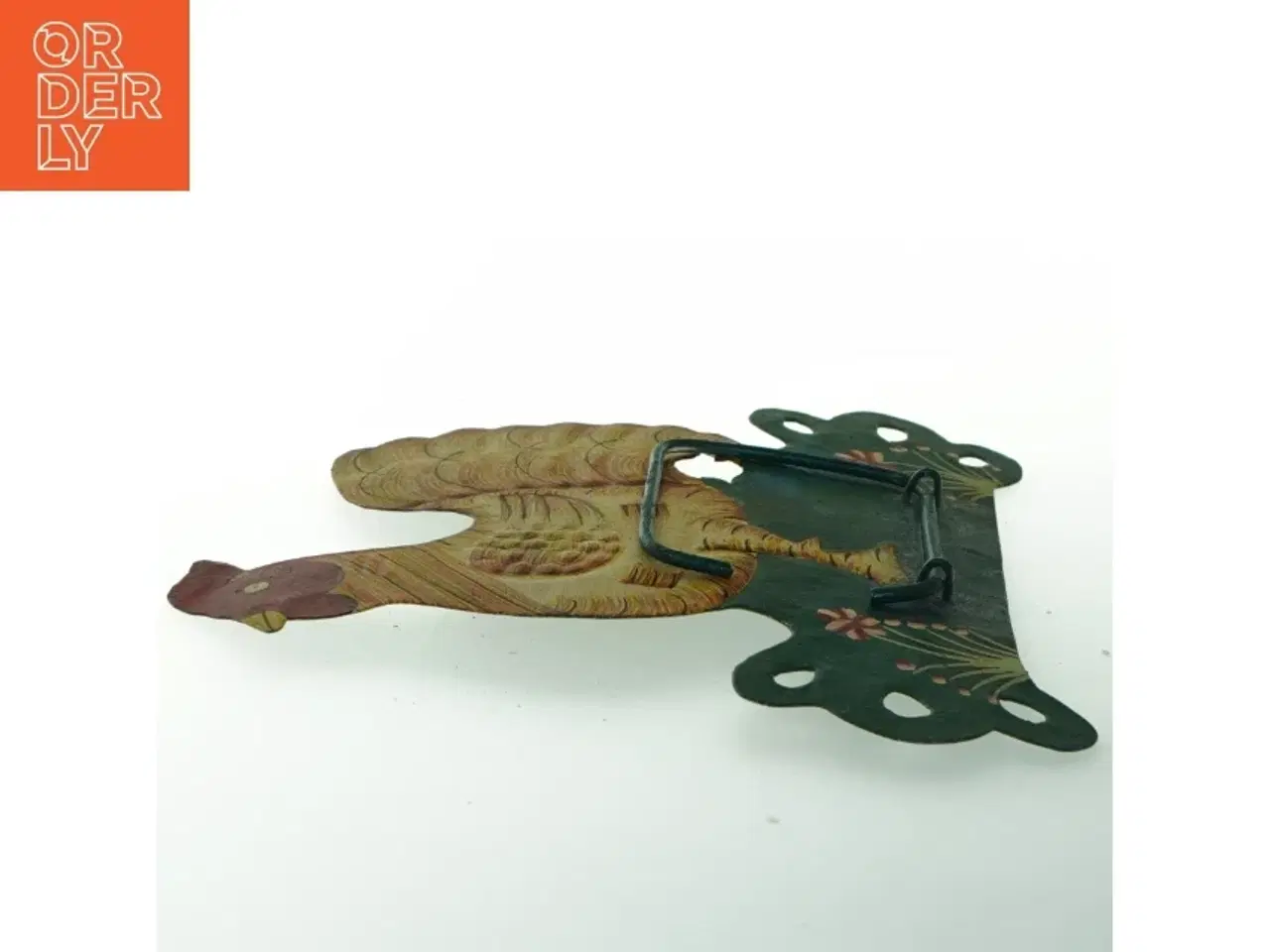 Billede 2 - Metalskilt med hane motiv (str. 25x26 cm)