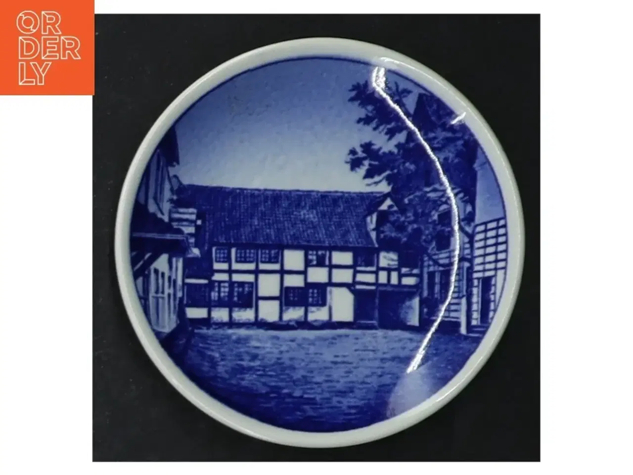 Billede 7 - Blå-og-hvid vægplade fra Svendborg Havn, Royal Copenhagen (str. 8 cm. 5 stykker)