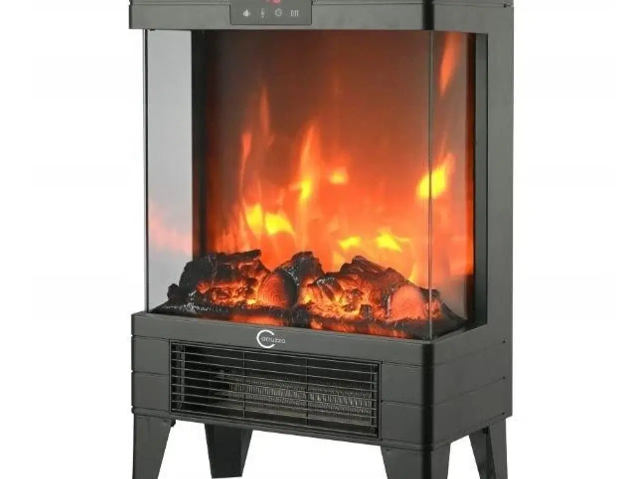 Billede 11 - Elektrisk pejs/varmeblæser Q20P – sort, 1.800 W, fjernbetjening