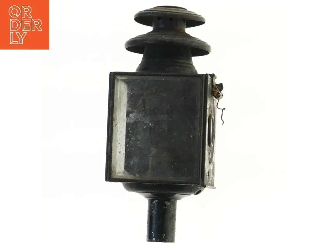 Billede 2 - Antik vognlygte til hestekøretøj (str. 29 cm)