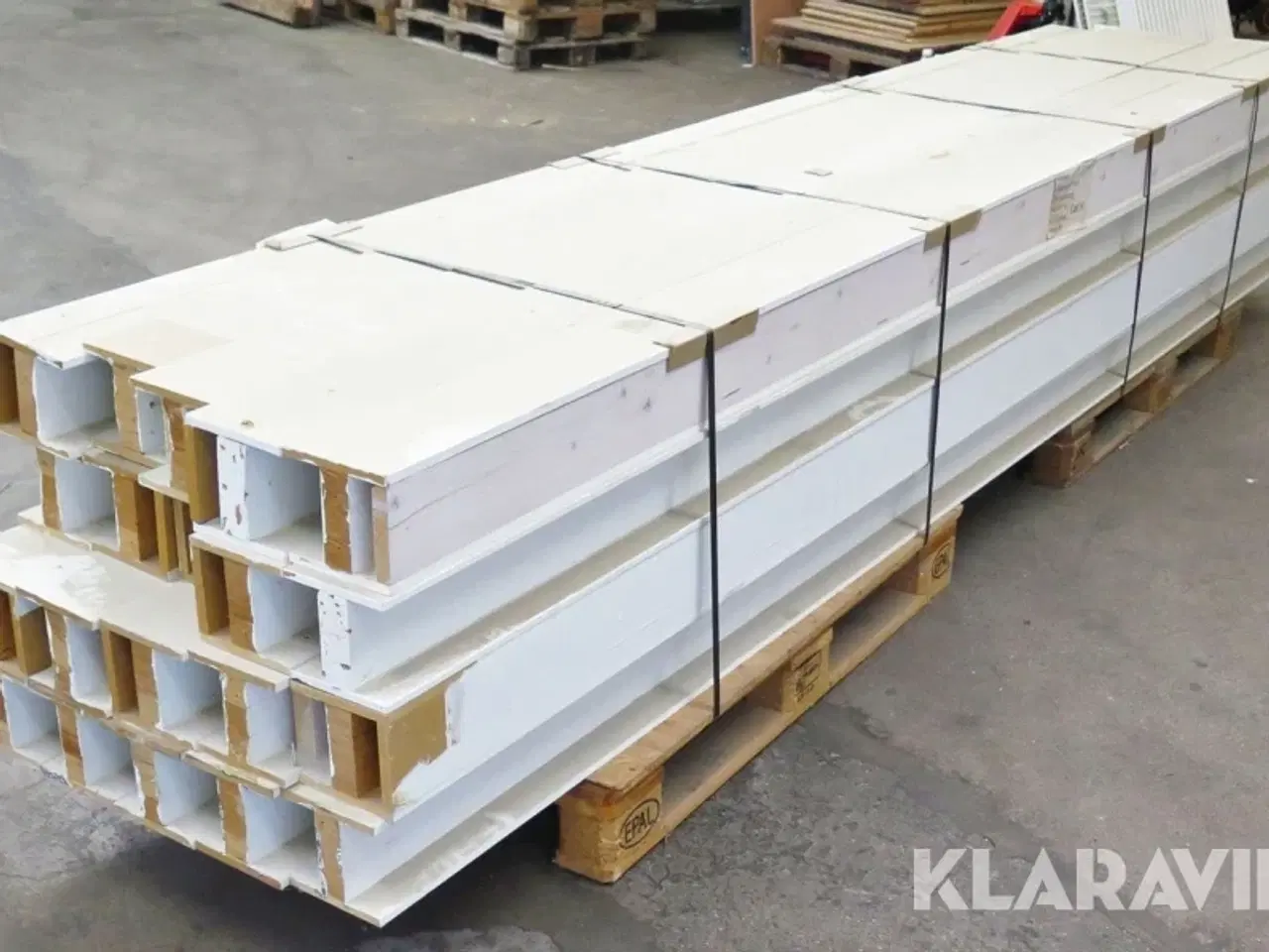 Billede 3 - Hvid malet H-profiler 20 styk