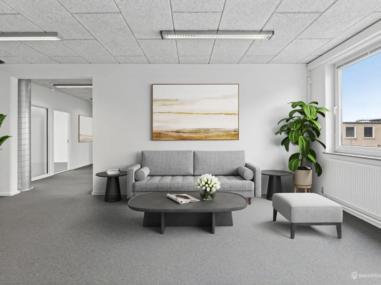 Billede 3 - Flot kontorlejemål med unik mulighed for at flytte ind i de velbeliggende lokaler i Glostrup Centrum.