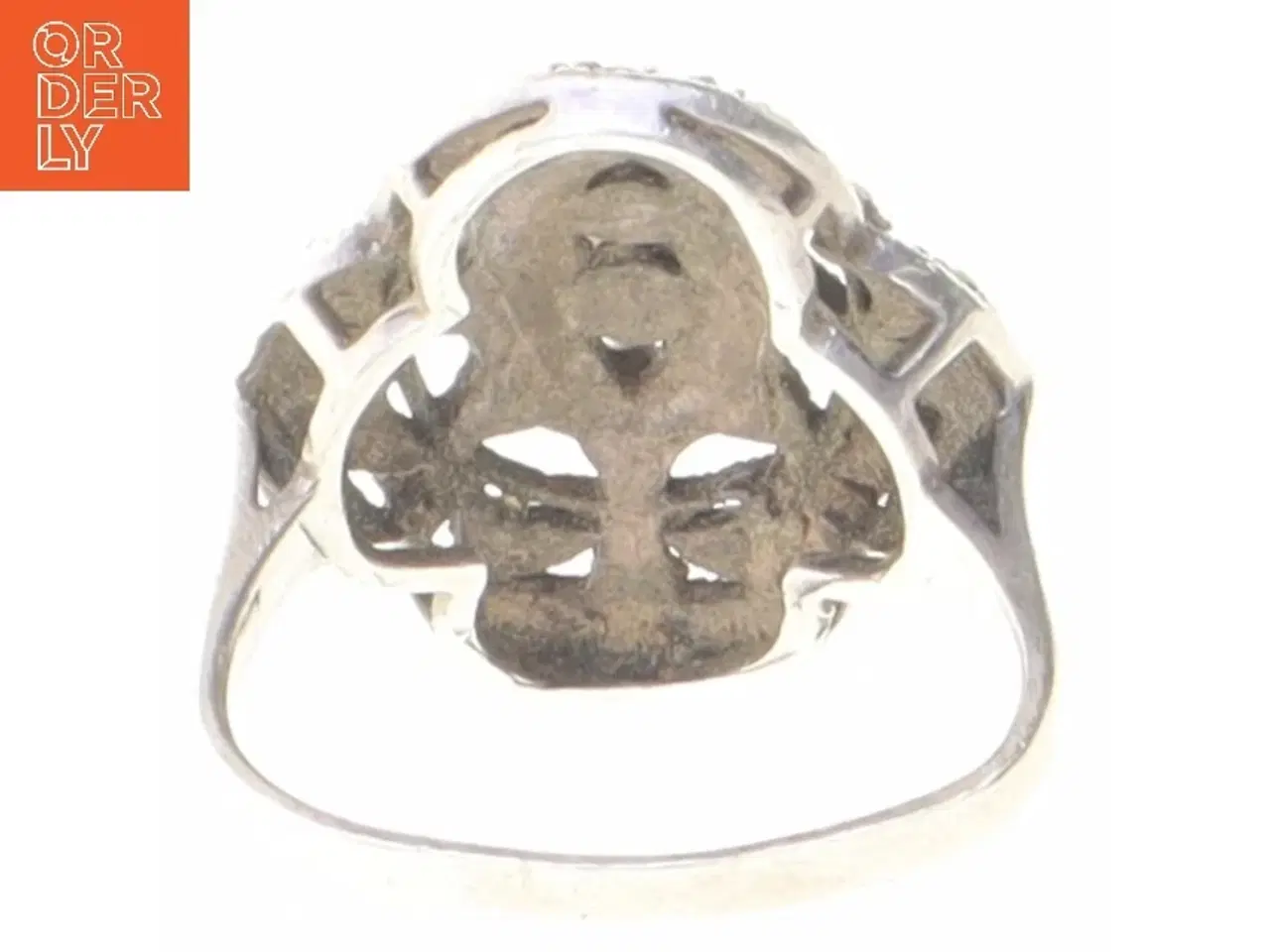 Billede 3 - Sølv ring med filigran mønster (str. Ø 52 mm)