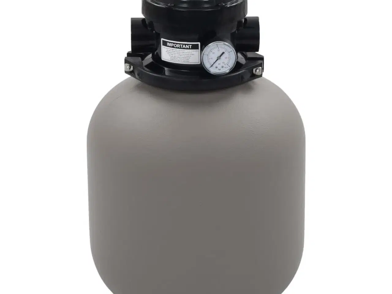 Billede 1 - Sandfilter til pool multiventil med 4 indstillinger grå 350 mm