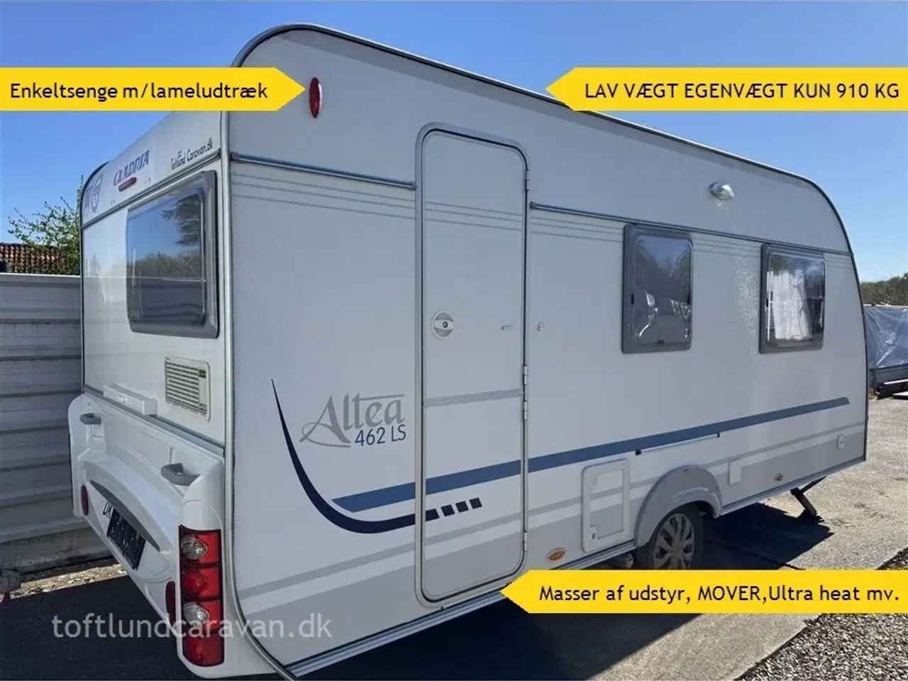 Billede 1 - 2012 - Adria Altea 462 LS   LAV VÆGT, Enkeltsenge m/UDTRÆK, m/MOVER FULDAUT.