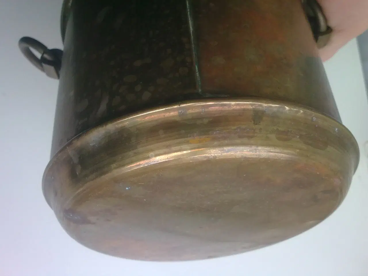 Billede 8 - Viking skjold bakke med nitter Kobber/messing?