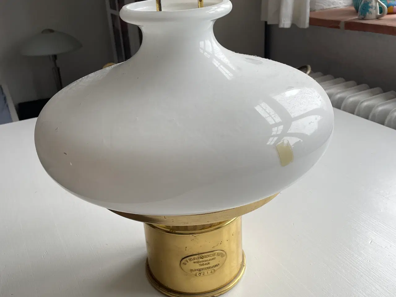 Billede 1 - Olie lampe i messing